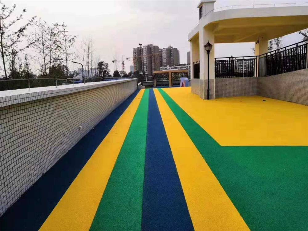 杭州操場塑膠跑道 小區公園步道 塑膠跑道材料直銷